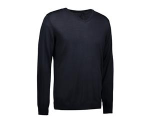 Id Unisex Classic V-Neck Pullover (Navy) - ID474
