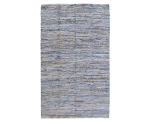 Indoor Chindi Rug Denim Carpet | DENIM 1.8 x 2.7m | Zigzag Blue