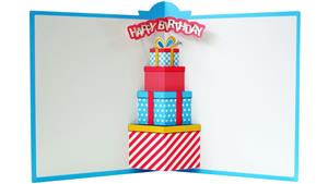 Instax Jumbo Sized Pop-Up Photo Card - Birthday Party