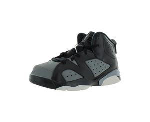 Jordan Boys 6 Retro BP Faux Leather High Top Basketball Shoes