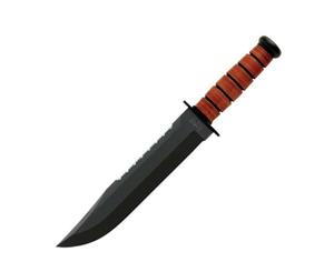Ka-Bar Knife (Kabar) Leather Handled Big Brother Utility 2217