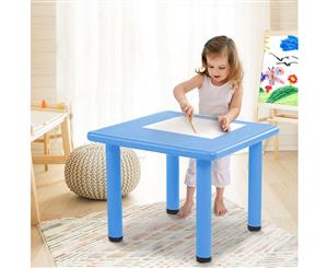 Kids table Childrens desk furniture Plastic Outdoor Indoor Study Picnic Keezi Blue