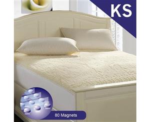 King Single Size Aus Made Fully Fitted Magnetic Wool Underlay