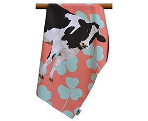 Leslie Gerry Friesian Cow Design Tea Towel 100% Cotton