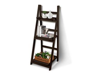 Levede Wooden Ladder Shelf Stand Storage Book Shelves Shelving Display Rack