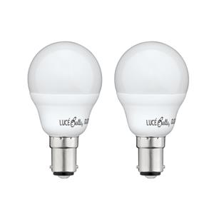 Luce Bella 5.5W Warm White Fancy Round SBC LED Globe - 2 Pack