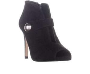 Michael Kors Womens Agnes Leather Peep Toe Ankle Fashion Boots