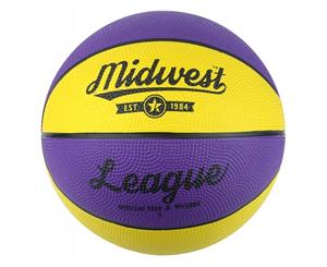 Midwest League Basketball Yellow/Purple Size 5