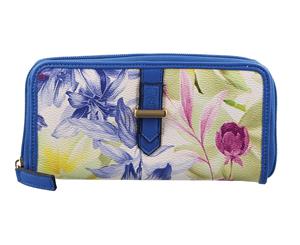 Milleni Ladies Floral Zip Wallet (C2376)
