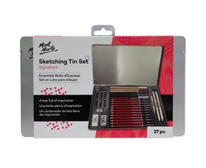 Mont Marte 26pc Signature Sketch & Drawing Set In Tin