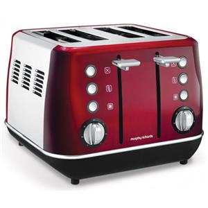 Morphy Richards - 240108 - Evoke Core Red 4 Slice Toaster