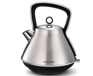 Morphy Richards Evoke 1.5L Pyramid Brushed Stainless Steel Electric Kettle