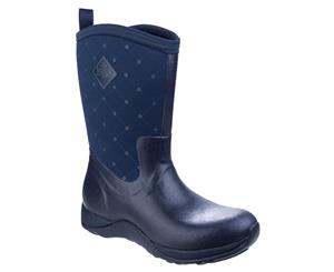 Muck Boots Unisex Arctic Weekend Pull On Wellington Boots (Navy Quilt) - FS4290