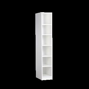 Multistore 1495 x 250 x 430mm 5 Adjustable Shelves Shoe Tower - Crisp White