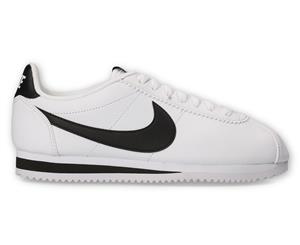 Nike Women's Classic Cortez Leather Shoe - White/Black-White