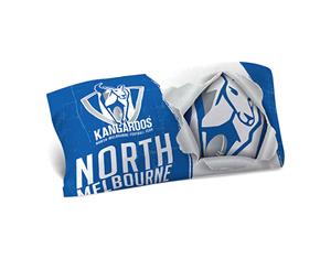 North Melbourne Kangaroos AFL Team Logo Pillow Case Single Pillowslip
