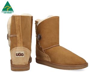 Opal UGG Australian Made Women's Brighton 3/4 Sheepskin Boots - Chestnut