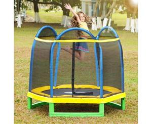 Outdoor/Indoor Kids Trampoline with Enclosure Net