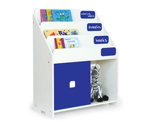 P'kolino Chalkboard Kids Bookshelf - Cobalt/White