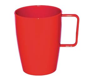 Pack of 12 Kristallon Polycarbonate Handled Cups Red 284ml