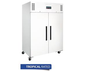 Polar Solid Double Door Freezer White Exterior - 1200Ltr 42.4cuft -Au Plug - White