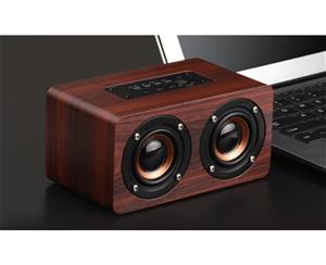 Portable Wooden Bluetooth Speaker-Mahogany Grain
