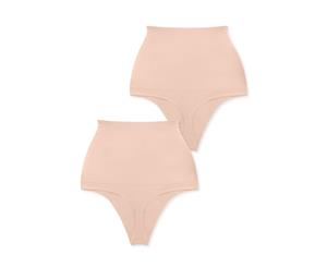 Power Thong 2 Pack - Nude