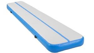 PowerTrain 5m Inflatable Airtrack Tumbling Mat - Blue