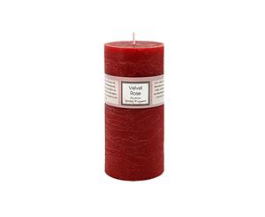 Premium 6.8cm x 14cm Velvet Rose Essential Oil Scented Candle - Red