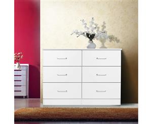 Redfern 6 Drawers Chest/Lowboy/Dressers- White