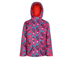 Regatta Great Outdoors Childrens Girls Bouncy Waterproof Jacket (Enamel) - RG1325