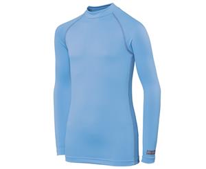 Rhino Childrens Boys Long Sleeve Thermal Underwear Base Layer Vest Top (Light Blue) - RW1282