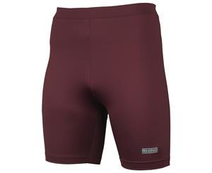 Rhino Mens Sports Base Layer Shorts (Maroon) - RW1278