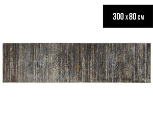 Rug Culture 300x80cm Dreamscape Abstract Runner - Slate