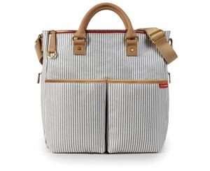 SKIP HOP French Stripe Duo Special Edition Diaper Bag Nappy Storage with changing mat pad