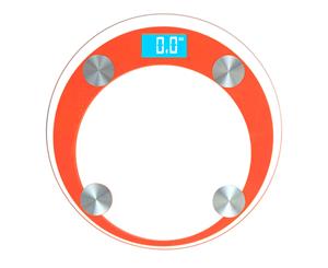 SOGA 180kg Digital Fitness Weight Bathroom Gym Body Glass LCD Electronic Scales Orange