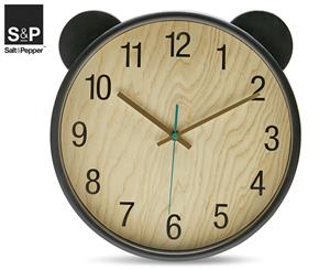 Salt & Pepper 32cm Banjo+Co Banjo Clock - Black/Wood