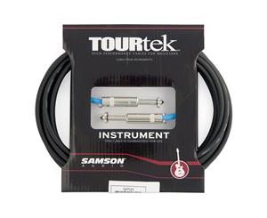 Samson TourTek 20' Instrument Cable Audio Connector 6.35mm 1/4" Male M/M Black