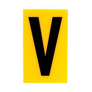 Sandleford 60 x 35mm V Yellow Cut Out Self Adhesive Letter