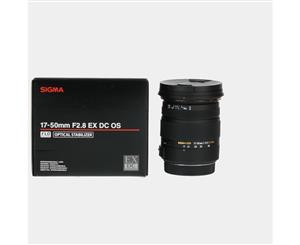 Sigma 17-50mm f/2.8 EX DC OS HSM Lens For Canon Mount