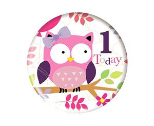 Simon Elvin 1 Today Lion/Owl Design Giant Birthday Badge (Owl) - SG5129
