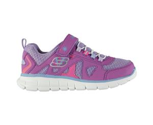 Skechers Kids Vim Brite Childrens Trainers Running Shoes Sneakers - Purple/Multi