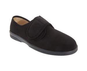 Sleepers Mens Arthur Superwide Stretch Slippers (Black) - DF837