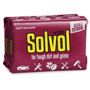 Solvol 100g Hand Cleaner Soap Bar - 2 Pack