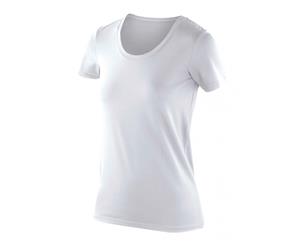 Spiro Womens/Ladies Softex Super Soft Stretch T-Shirt (White) - RW5169