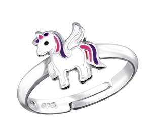 Sterling Silver Unicorn Ring for Kids