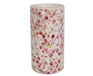 Straits Floral 25cm Vase Red