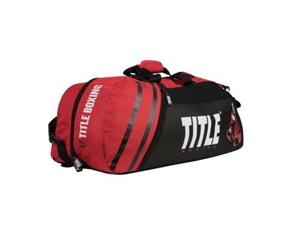 Title Boxing World Champion Sport Bag/Back Pack 2.0 Black Red