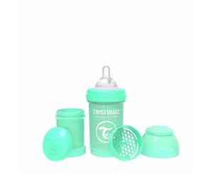 Twistshake Baby Feeding Milk Bottle Anti-Colic 180ml Pastel Green