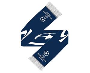 Uefa Champions League Knitted Football Crest Scarf (Navy/White) - SG9065